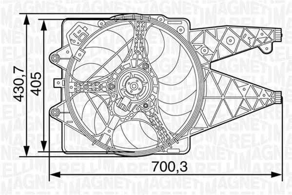 MAGNETI MARELLI Ventilaator,mootorijahutus 069422446010